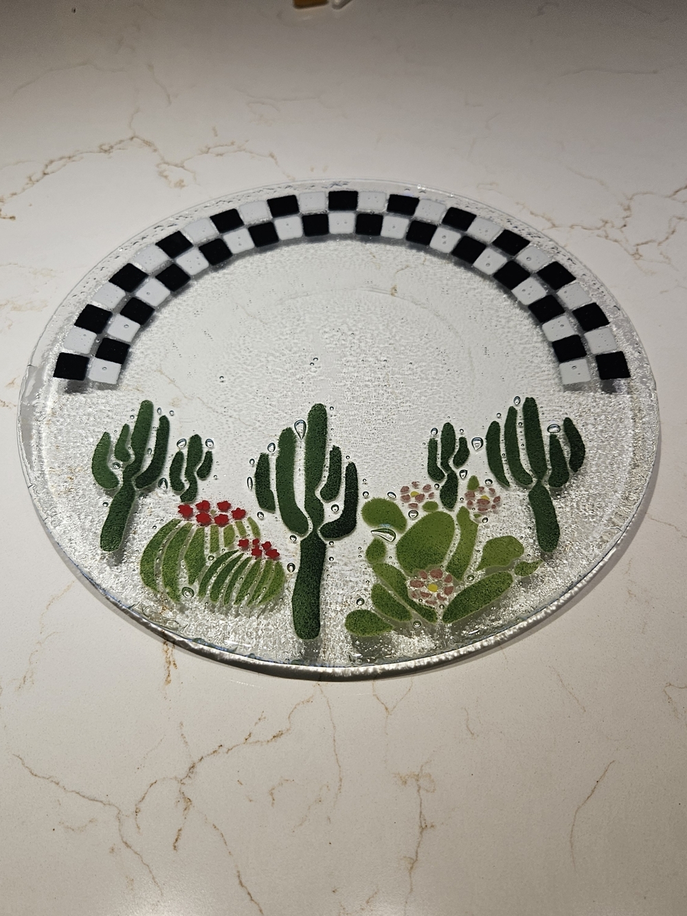 Peggy Karr Fused Glass Plate